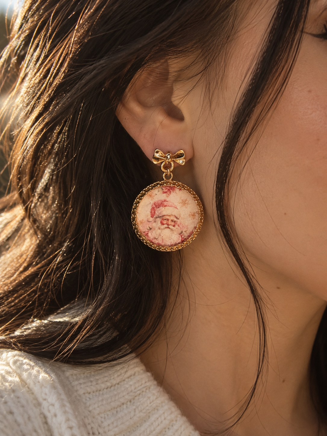 Santa Earrings