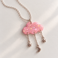 Pink Moonshower Necklace